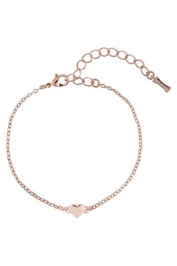 Ted Baker Rose Gold HARSAA: Tiny Heart Adjustable Bracelet