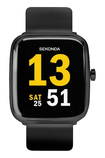 Sekonda Motion Black Silicone Strap Smart Watch