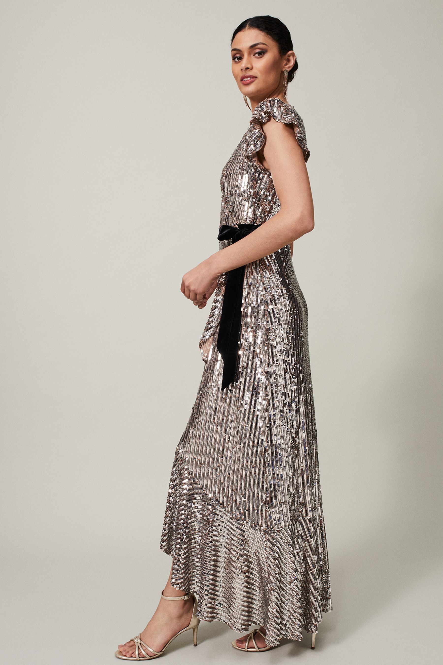 Buy Phase Eight Metallic Enja Sequin Maxi Dress from the Next UK online shop
