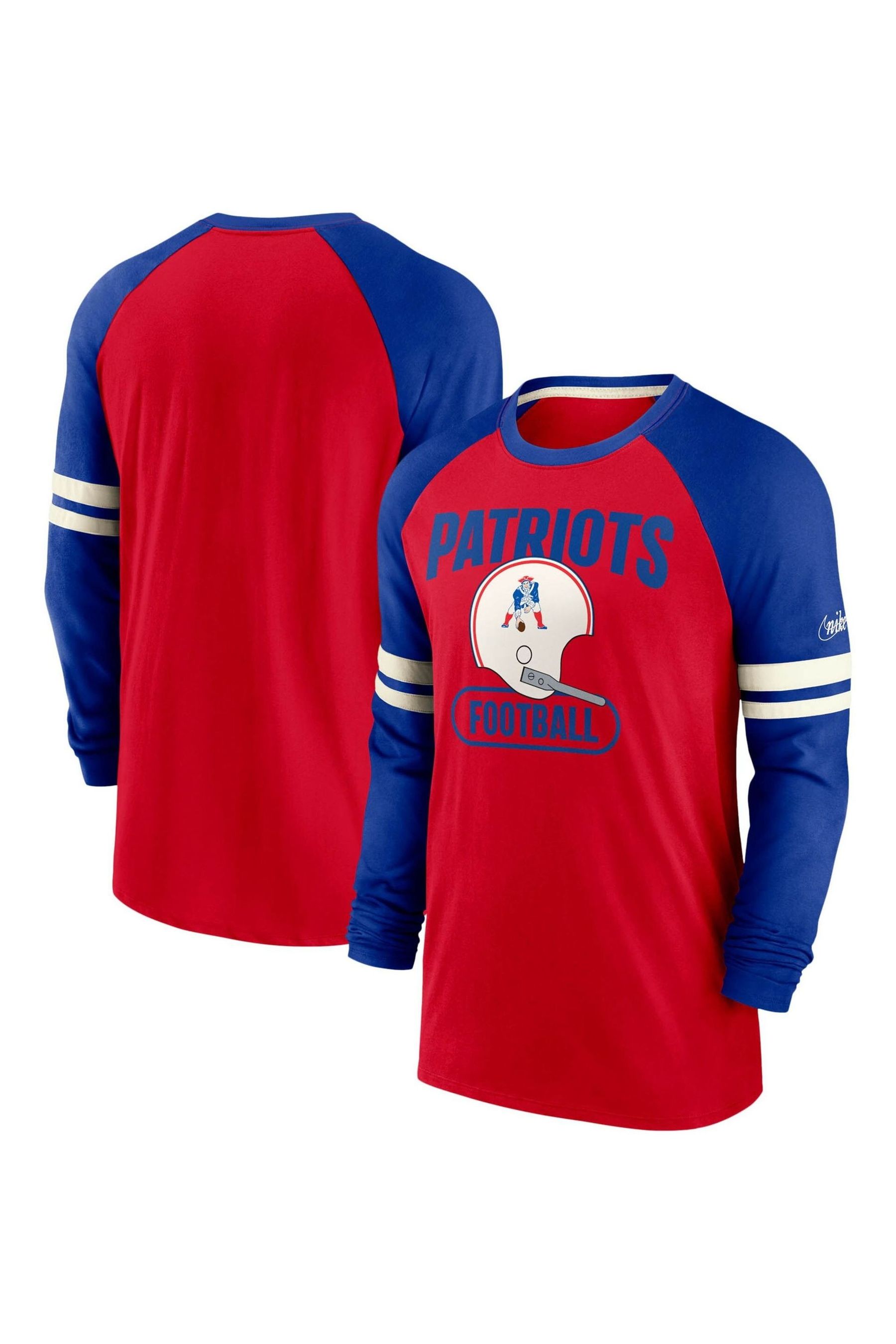Buy Nike Red NFL Fanatics New England Patriots Dri FIT Cotton Long