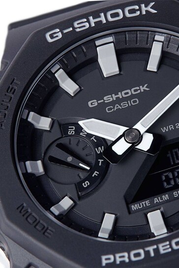 Casio 'Ocatgo Series' Black Plastic/Resin Quartz Chronograph Watch