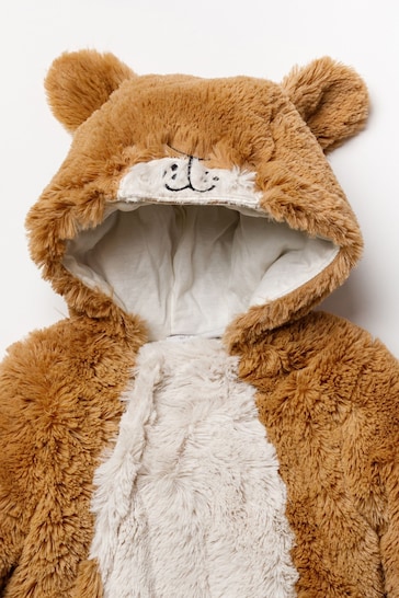 Rock A Bye Baby Boutique Brown Bunny Padded Snowsuit