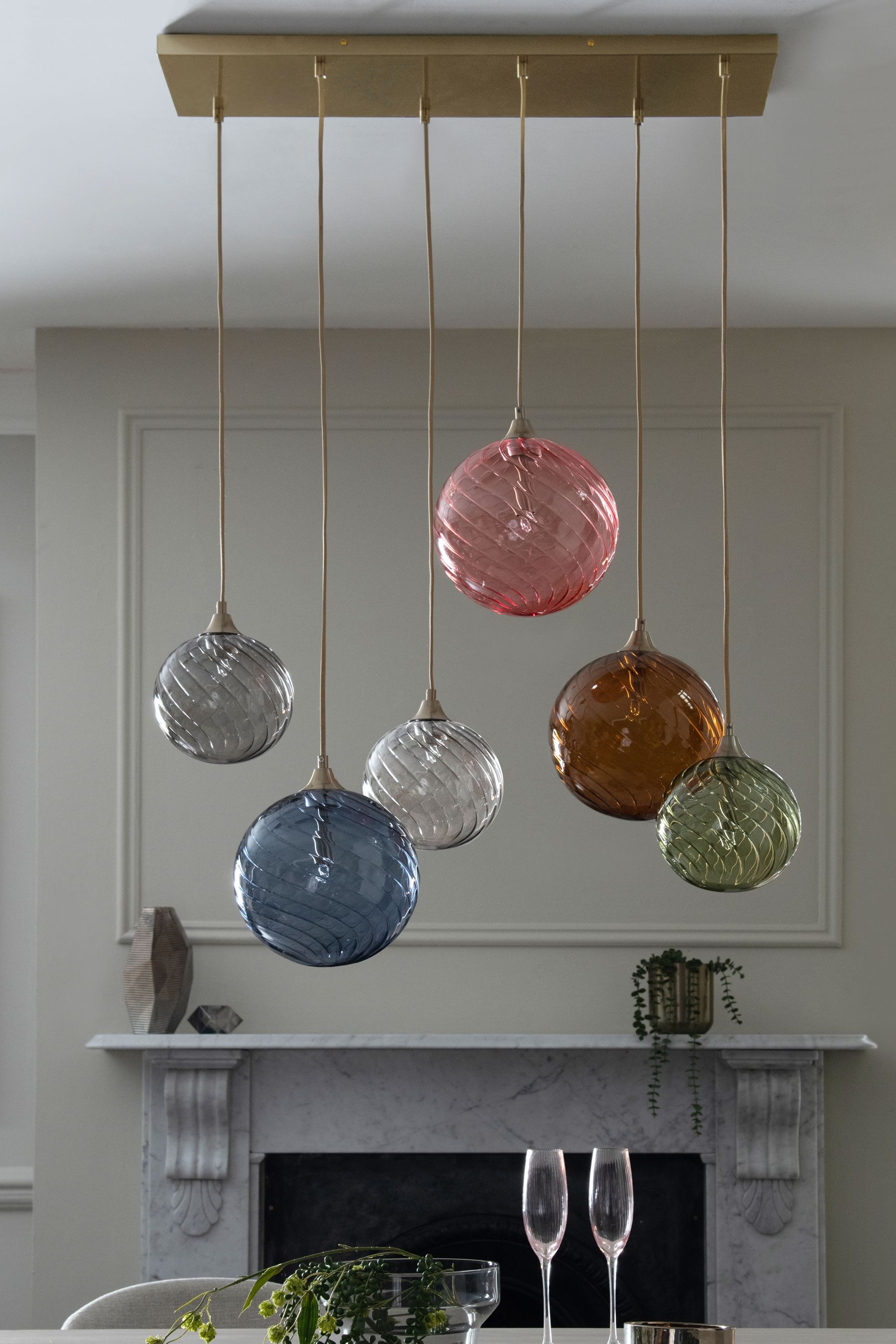 Multi light linear pendant discount