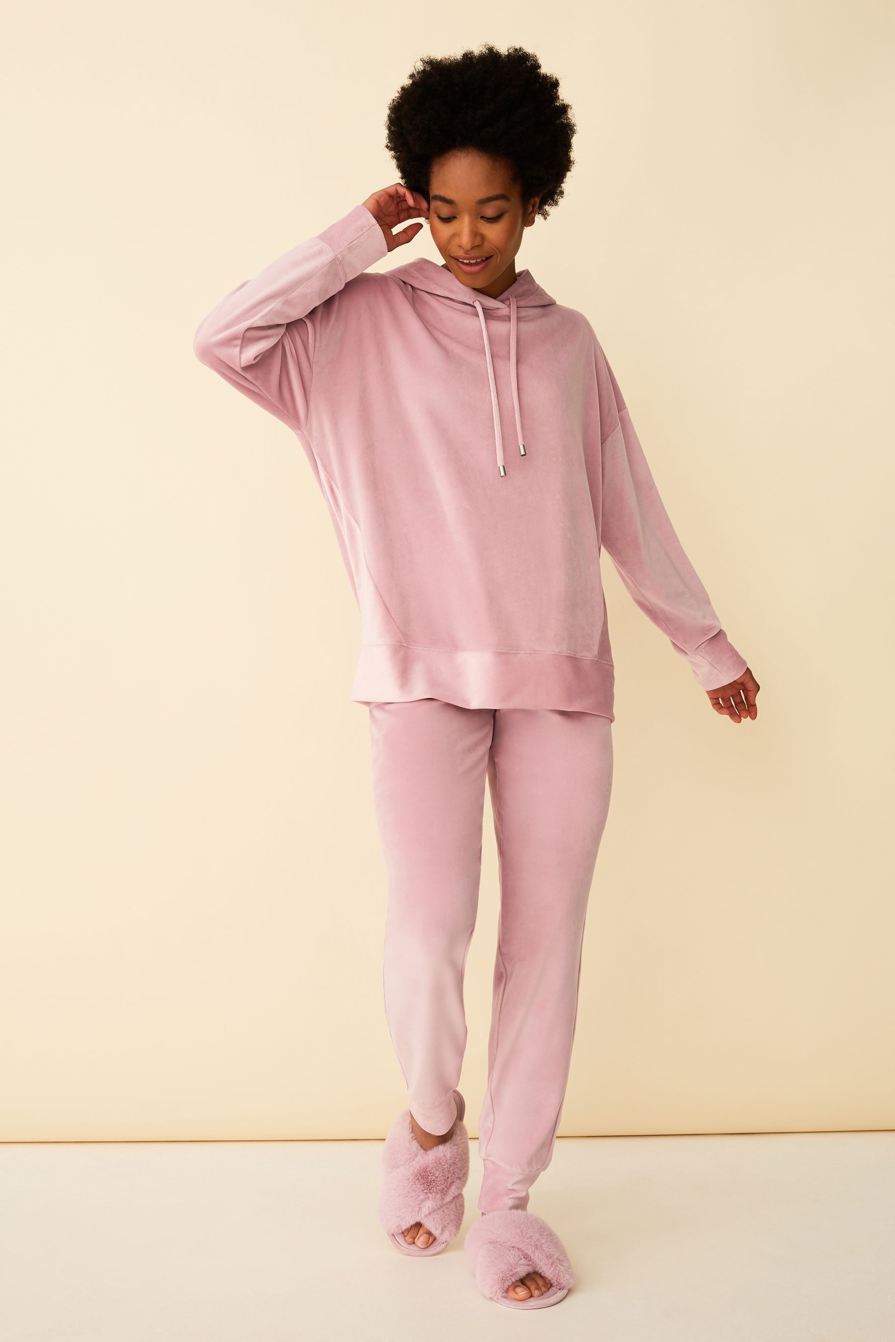 f&f pink 3 piece ballet lounge set