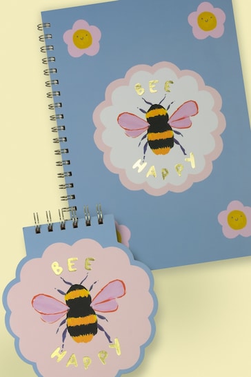 Eleanor Bowmer Blue Bee Notebook Set