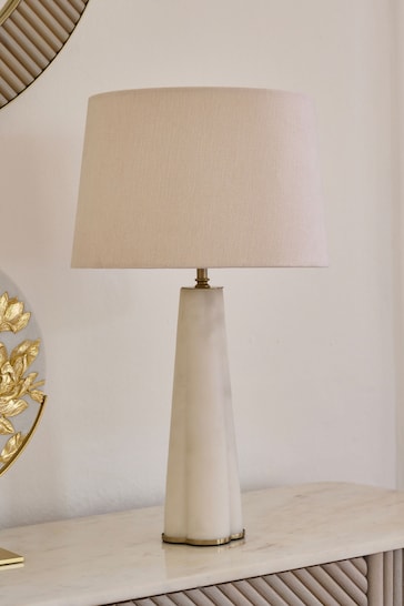 White Verona Table Lamp