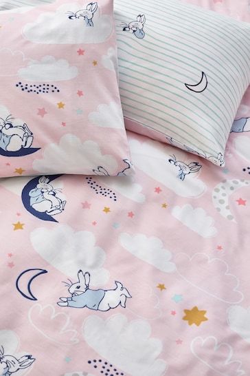 Peter Rabbit™ Pink Sleepy Head Timeless Printed Duvet Cover and Pillowcase Set