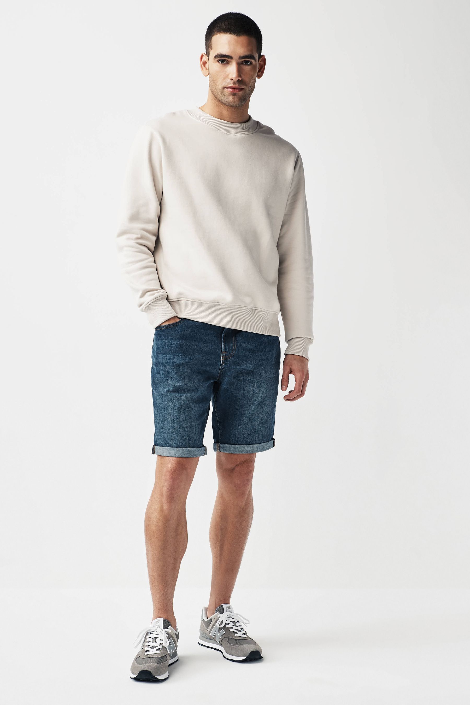 Mens denim on sale shorts next