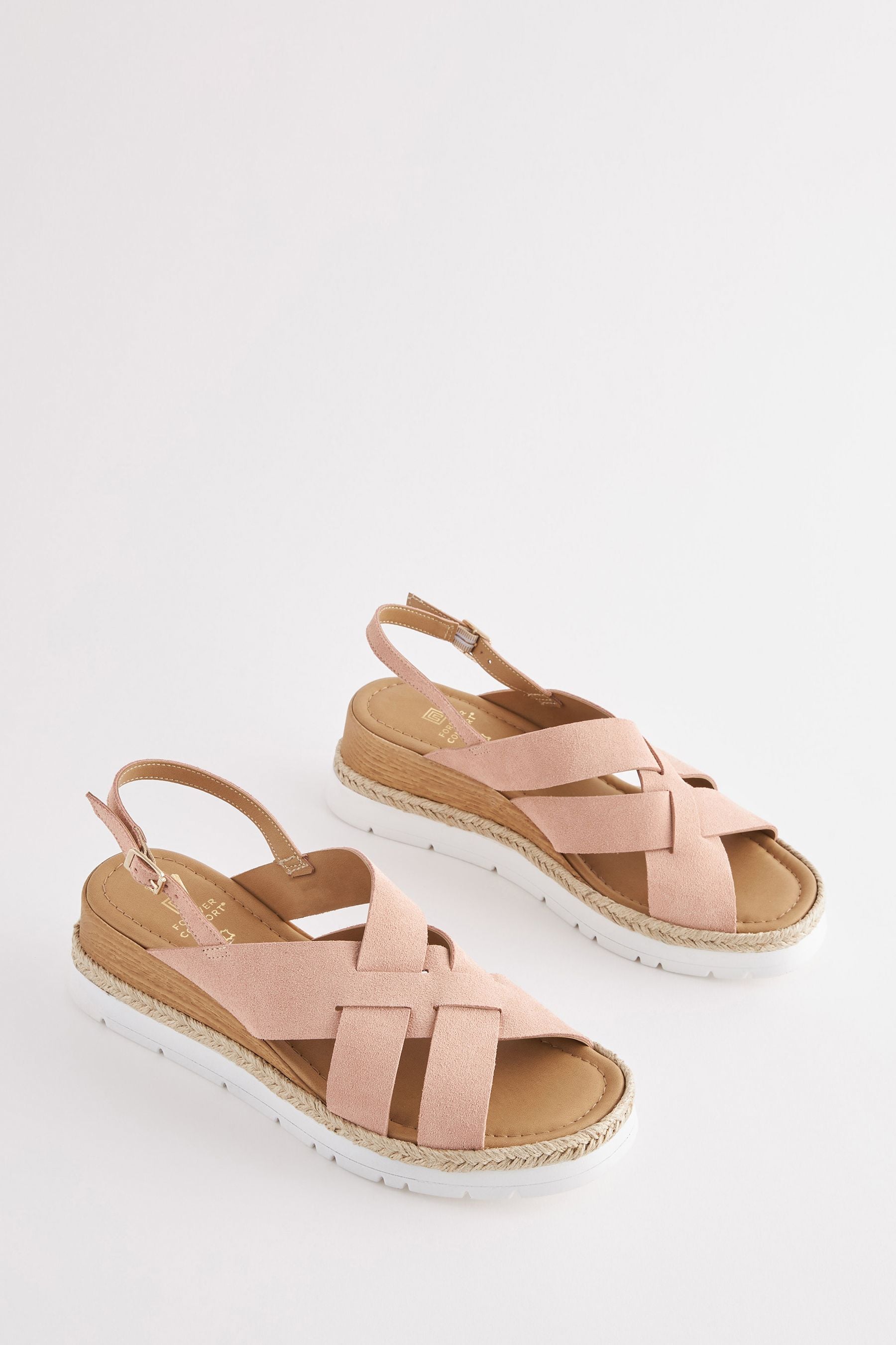 Pink wide top fit wedges
