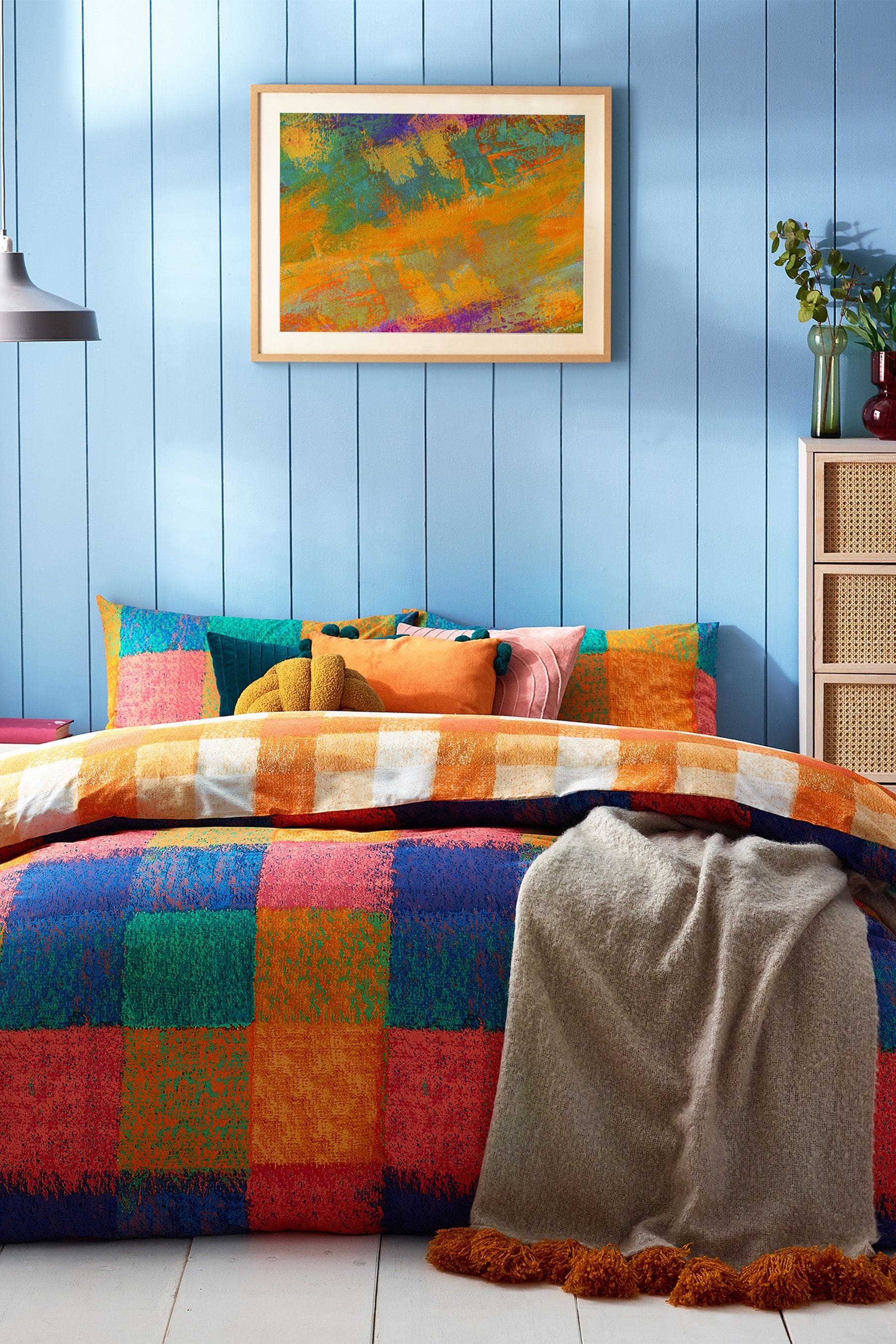 Orange duvet shop set