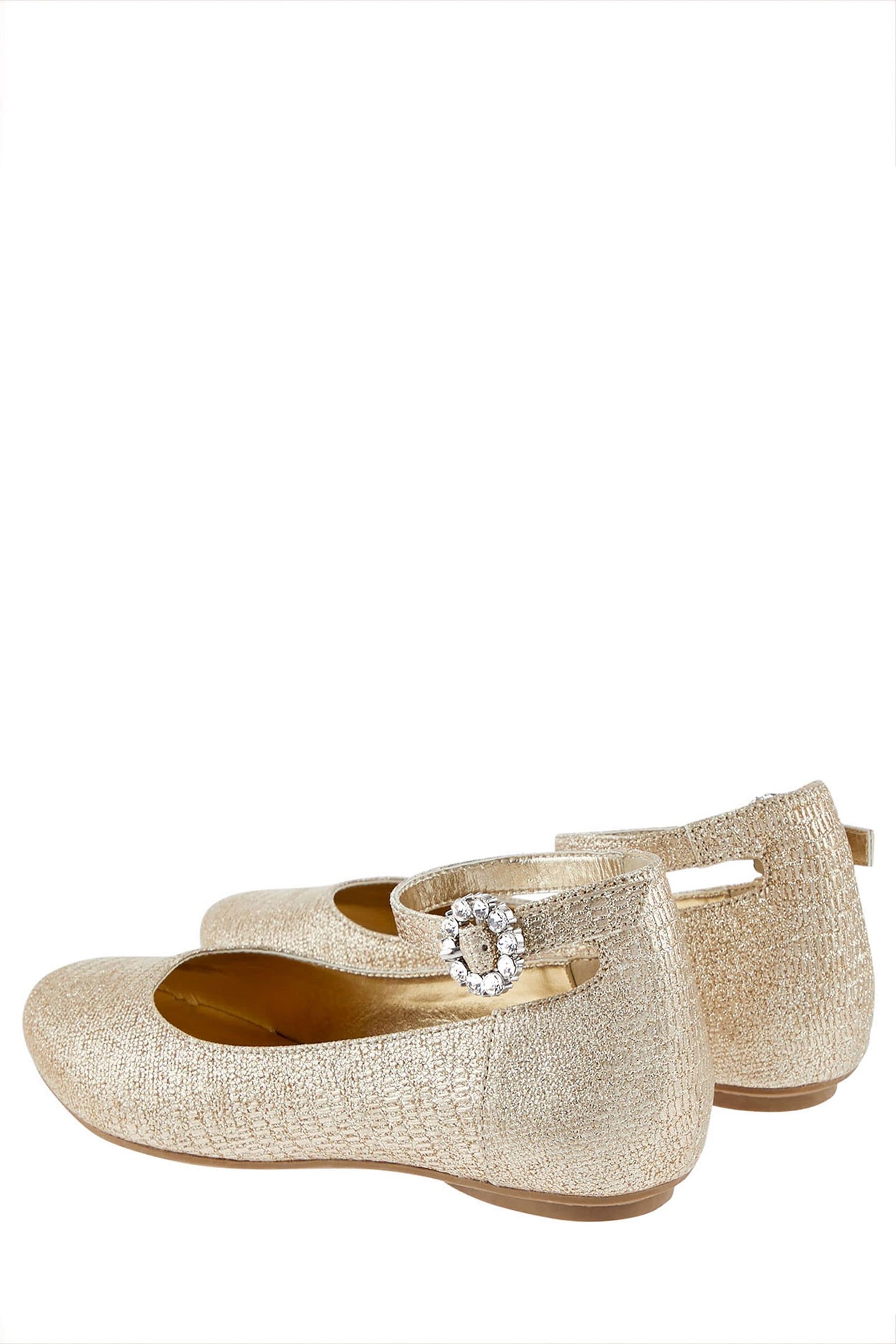 Gold glitter clearance ballerina shoes