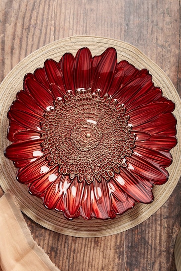 Anton Studio Designs Red Red Sunflower Shaped Bowl