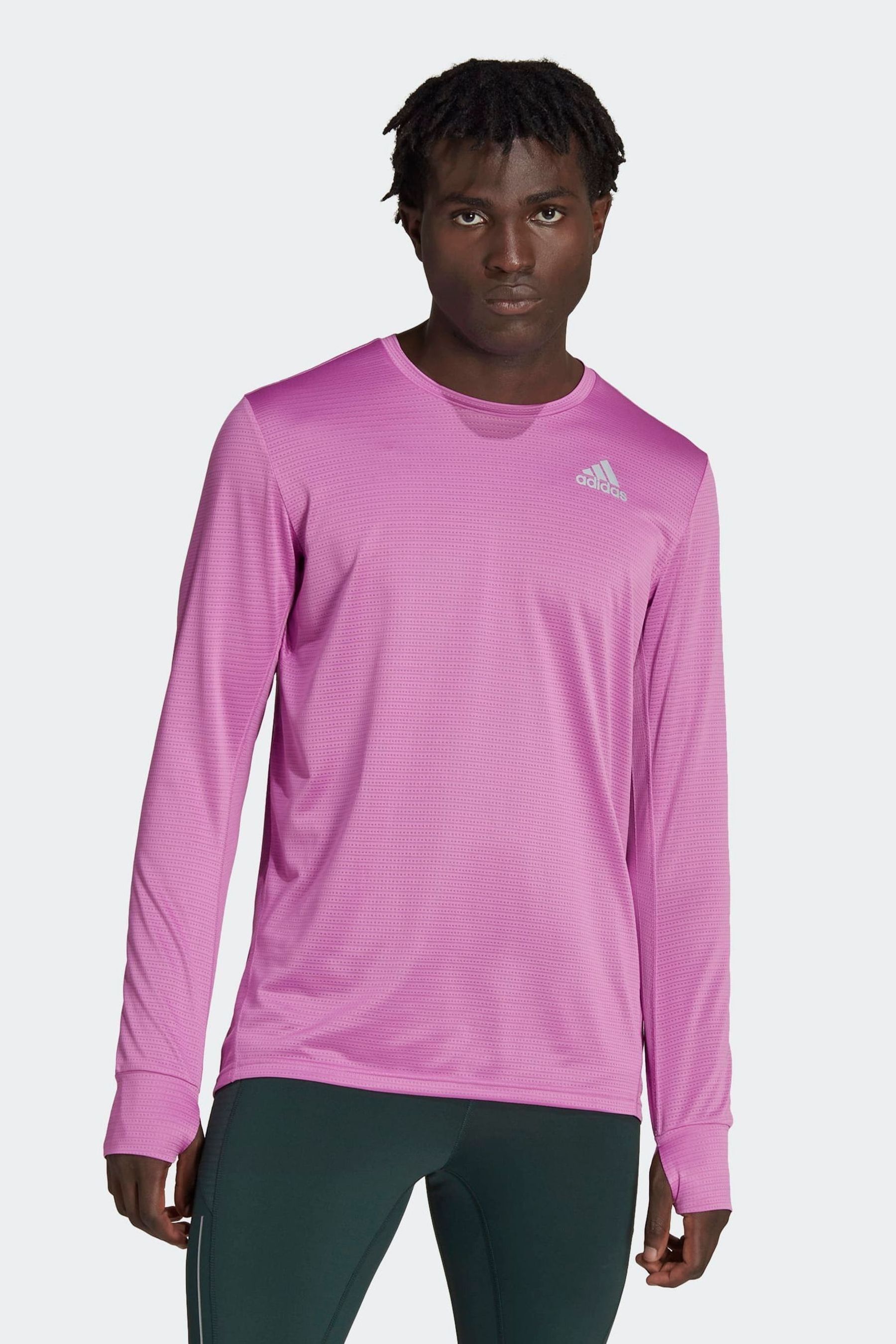 Purple adidas long sleeve sale