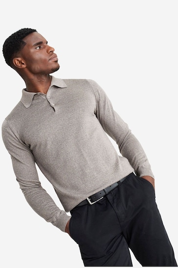Oliver Sweeney Natural Sulby Fawn 100% Merino Wool Knit Jumper