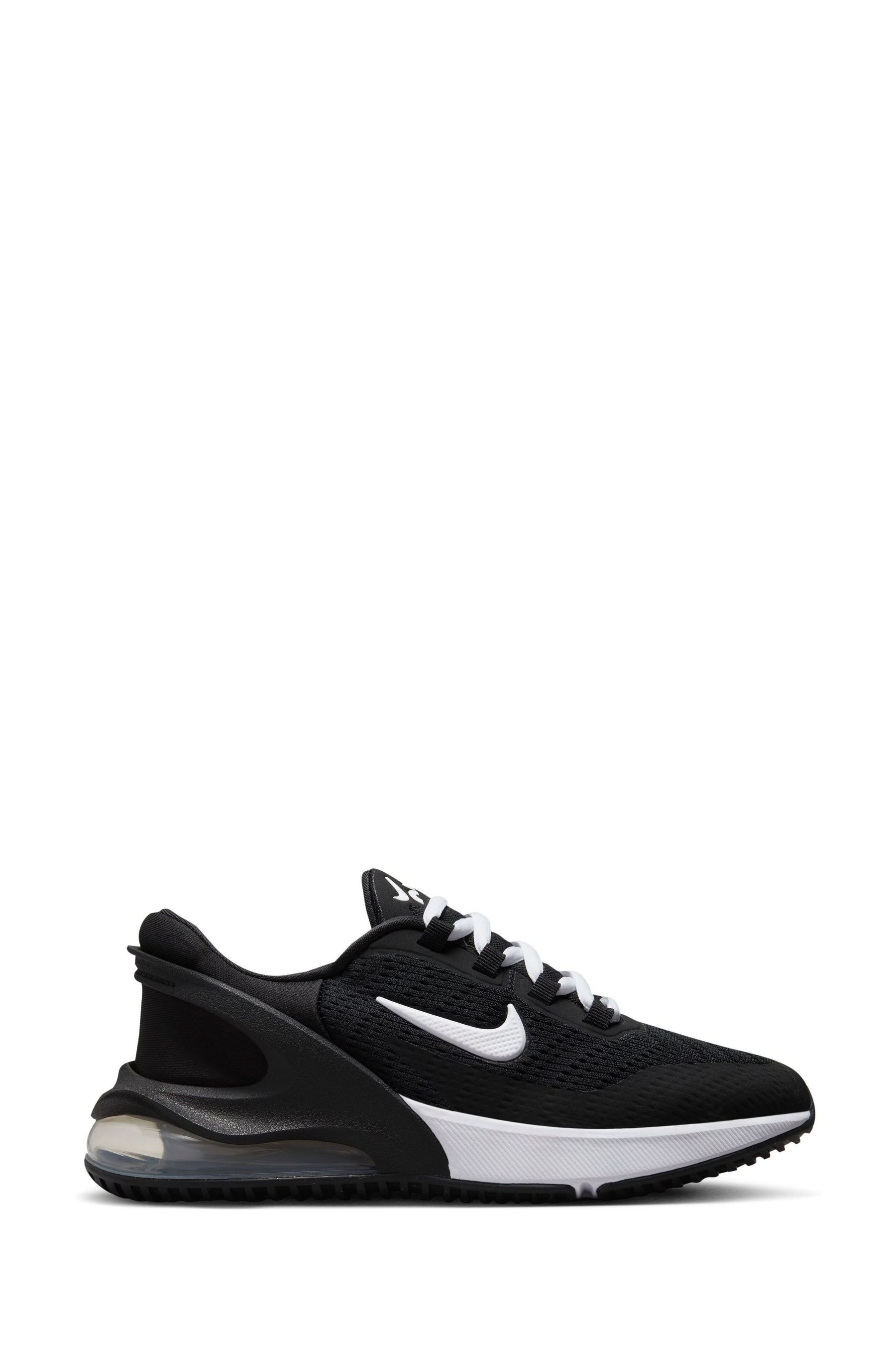 Nike Black White Air Max 270 GO Youth Trainers