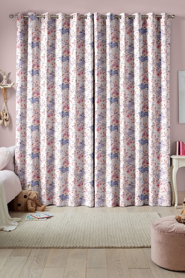 Cath Kidston Pink Kids Unicorn Made To Measure Curtains