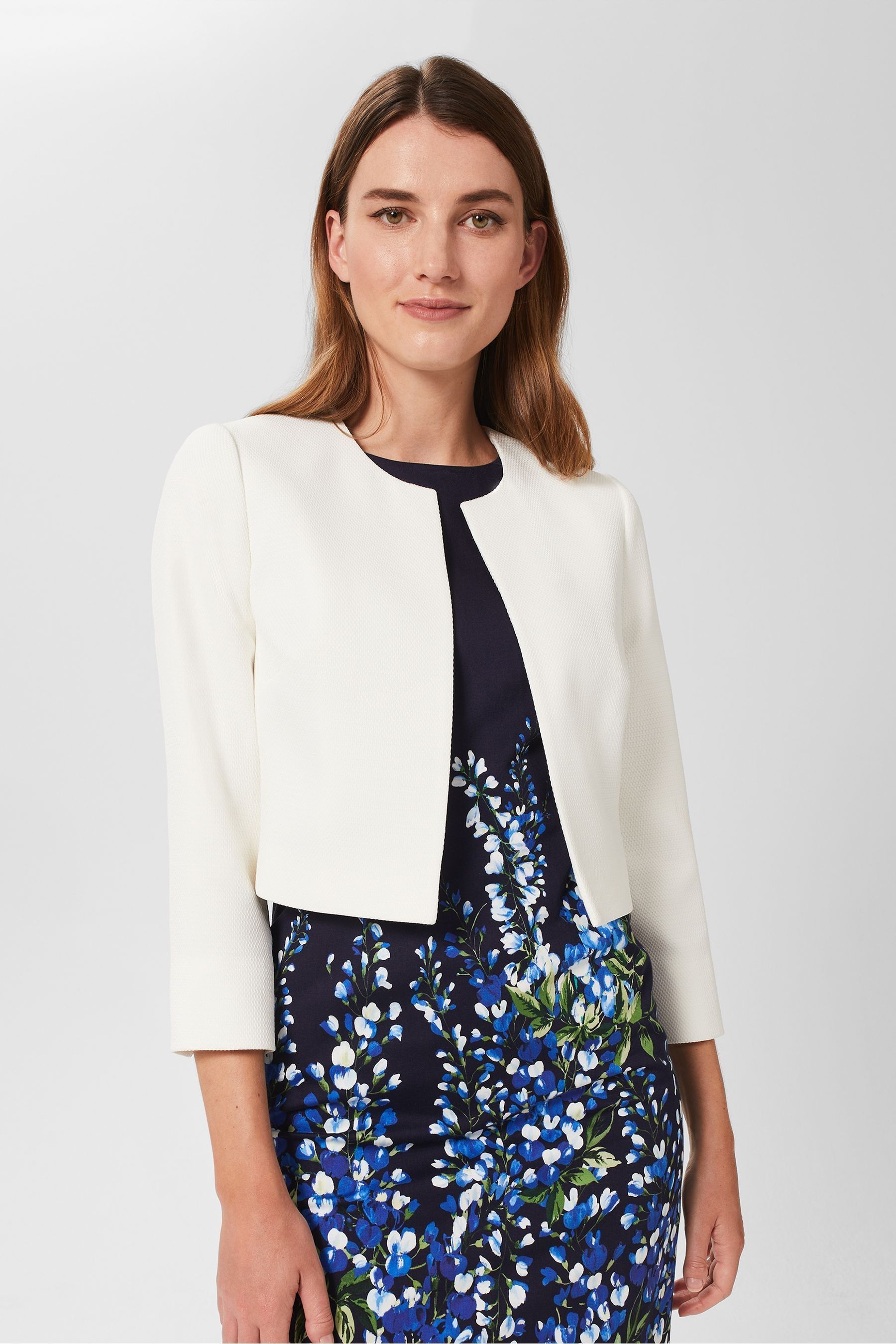 Hobbs cream jacket top