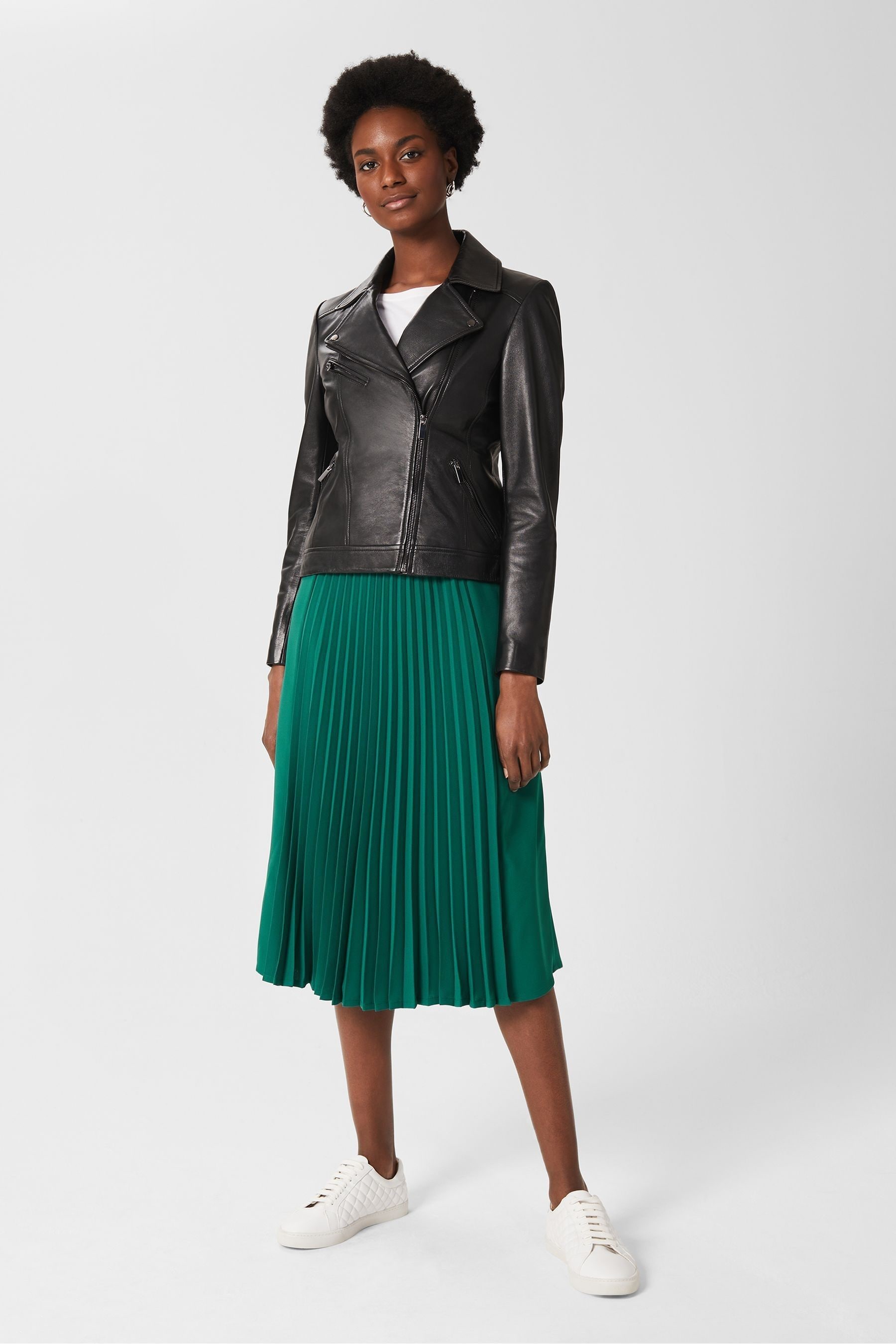 Hobbs leather skirt cheap