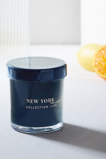 Moonlight Amber & Jasmine Collection Luxe New York Single Wick Scented Candle