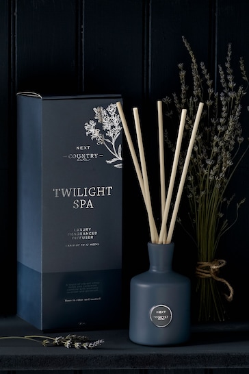 Country Luxe 170ml Twilight Spa Lavender and Cardamom Fragranced Reed Diffuser