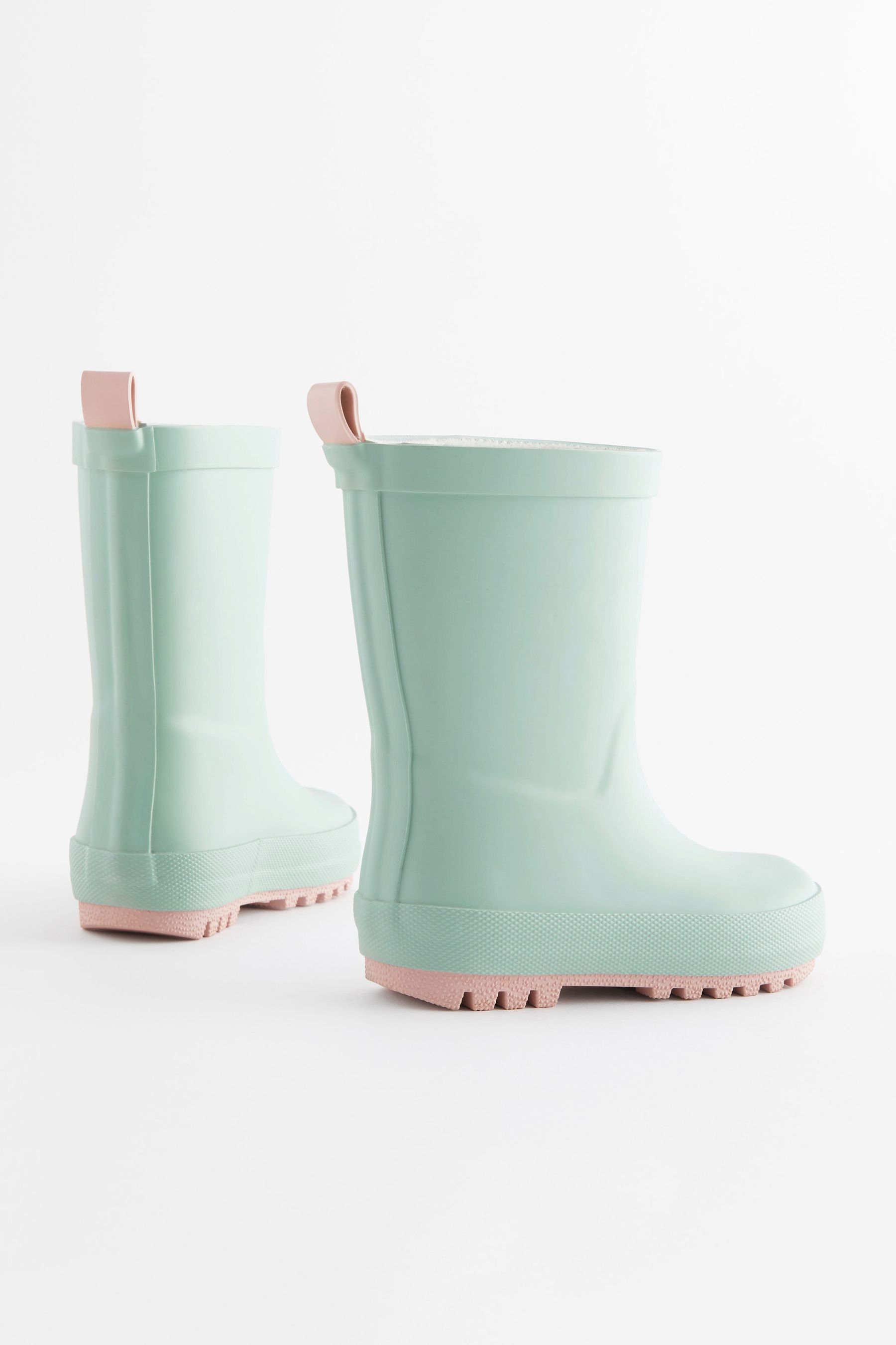 Mint green rain boots sales
