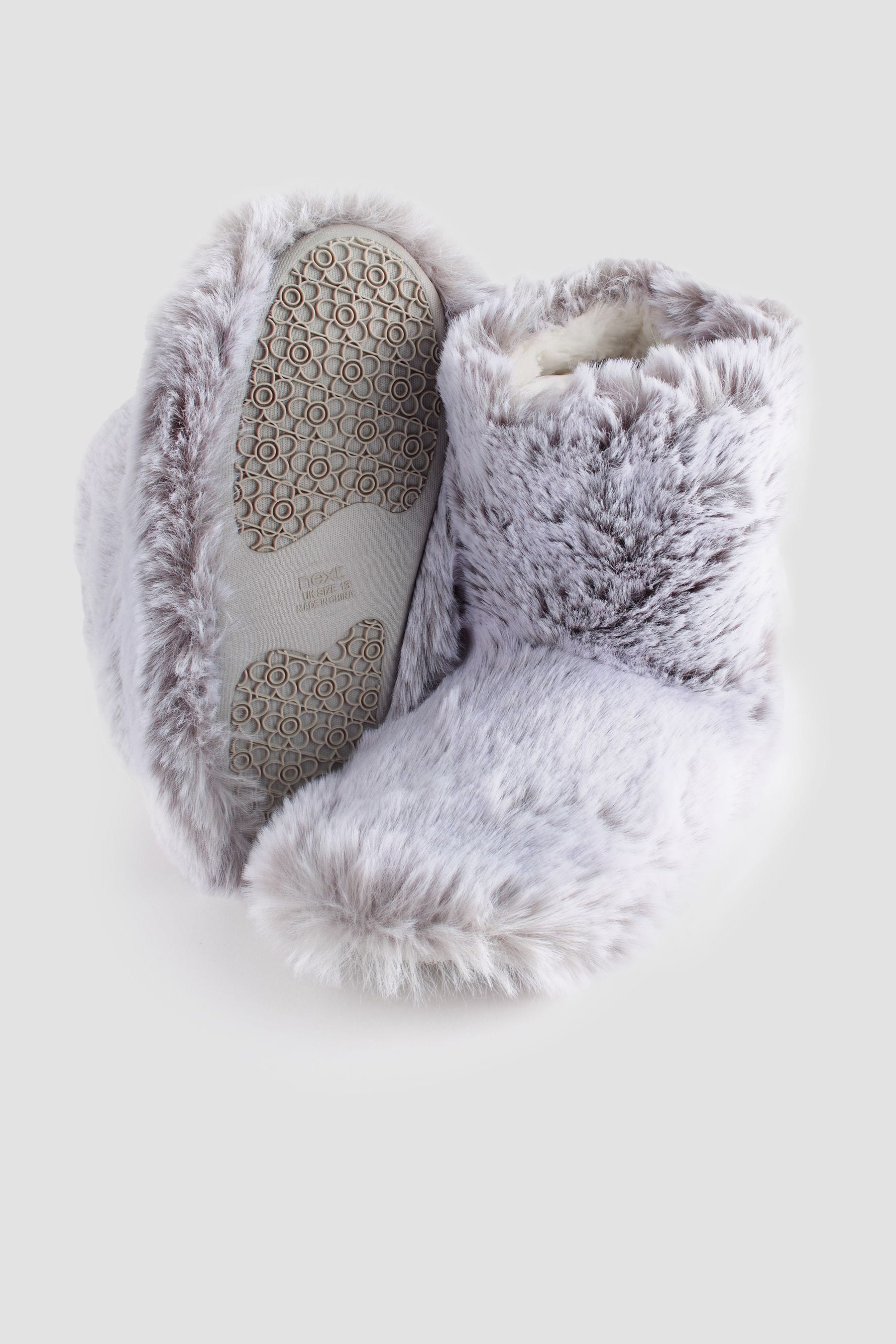 Next fluffy discount slippers