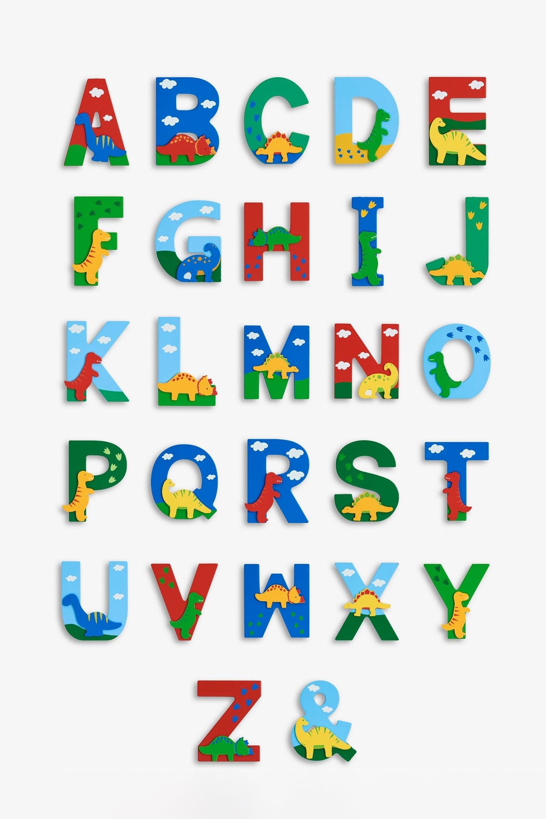 Buy JoJo Maman Bébé Dinosaur Wooden Letters from the Next UK online shop