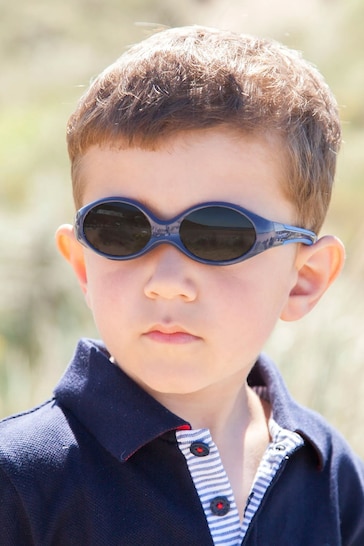 JoJo Maman Bébé Navy Kids' Flexible Sunglasses with Straps