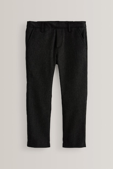 Black Pull-On Waist School Formal Stretch Skinny Trousers (3-17yrs)