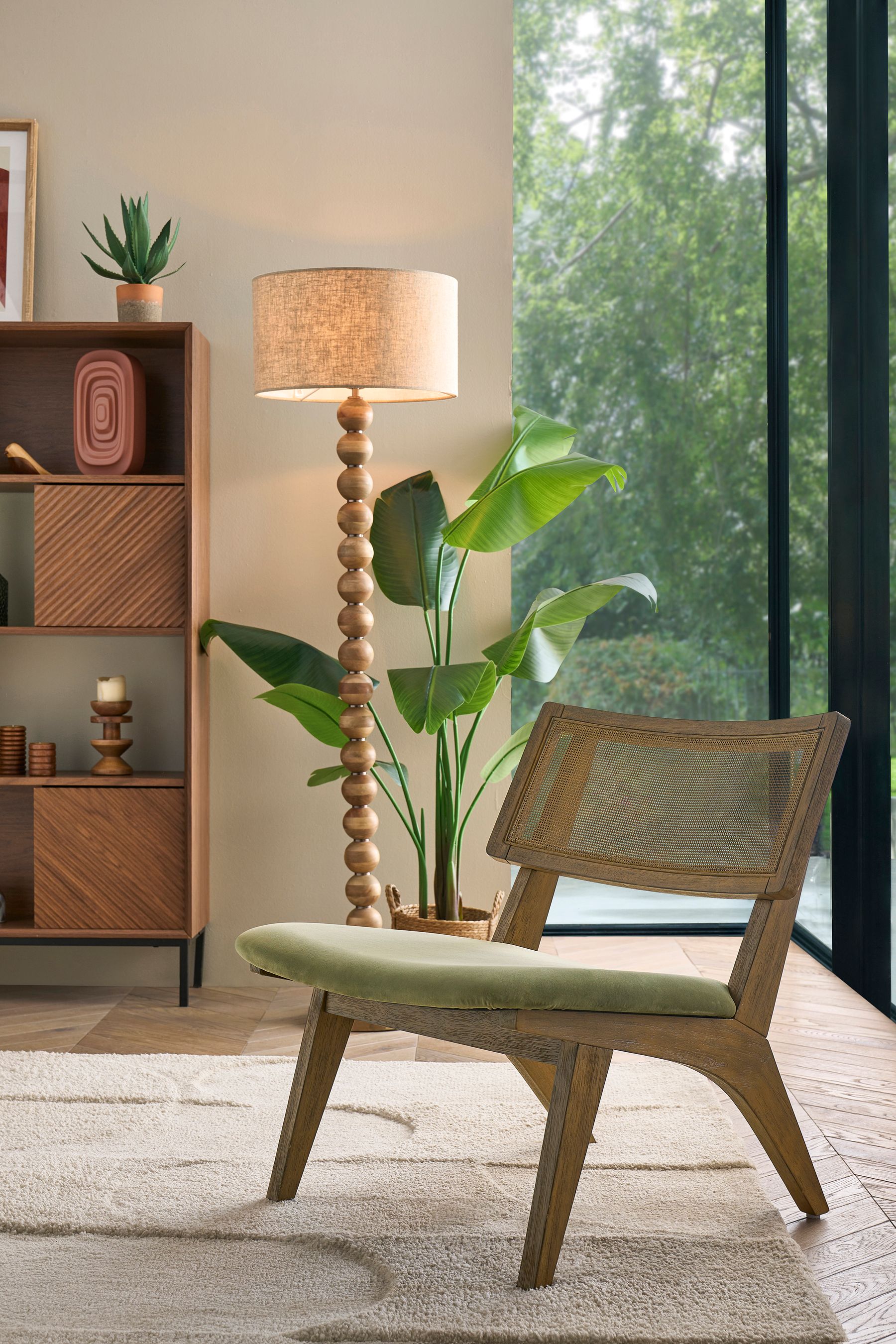 Modern rattan shop accent chair