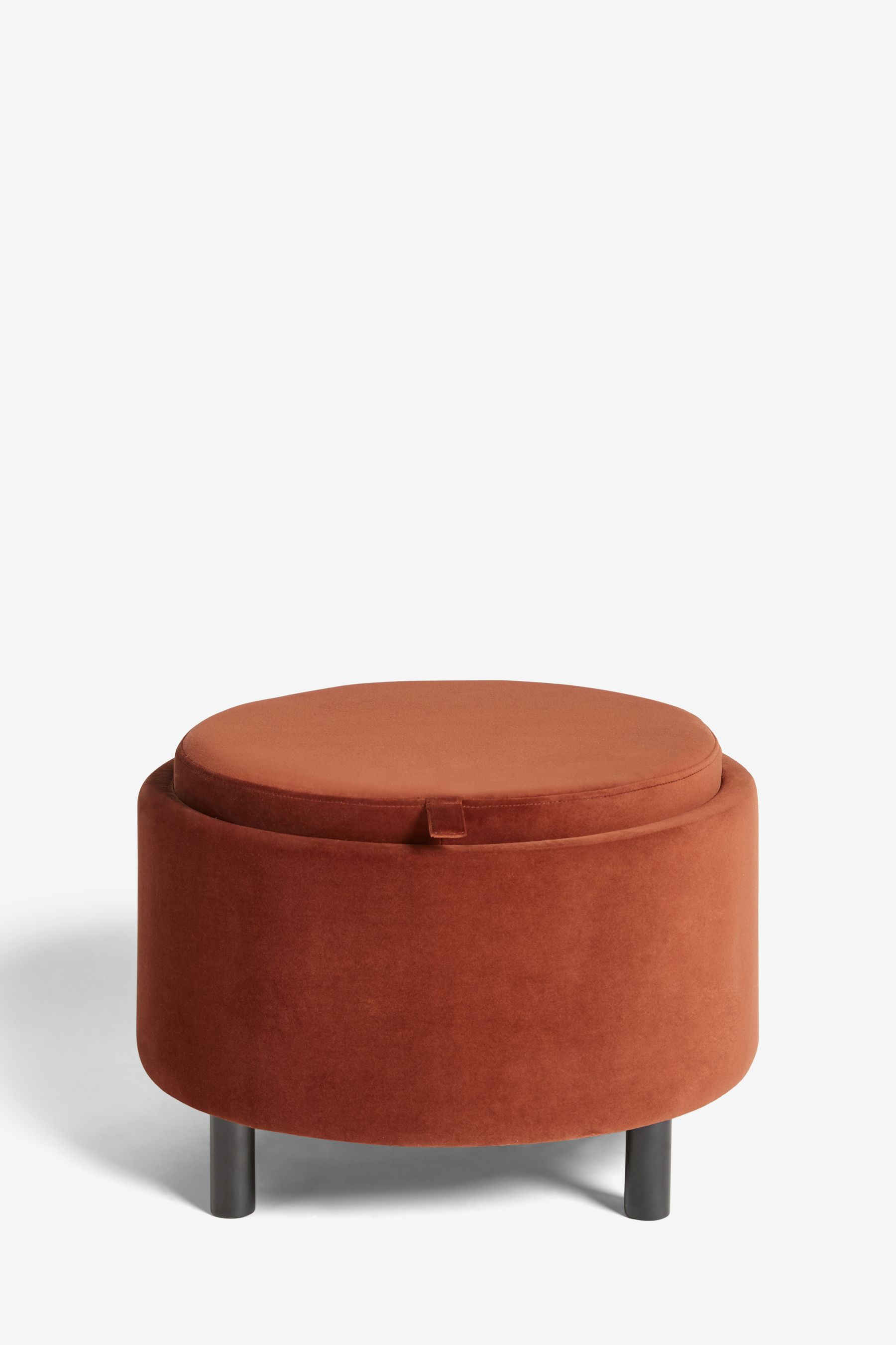 Rust pouffe sales