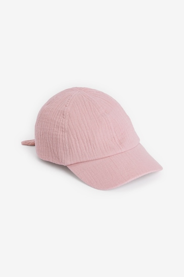 Pink Bow Cap (3mths-10yrs)
