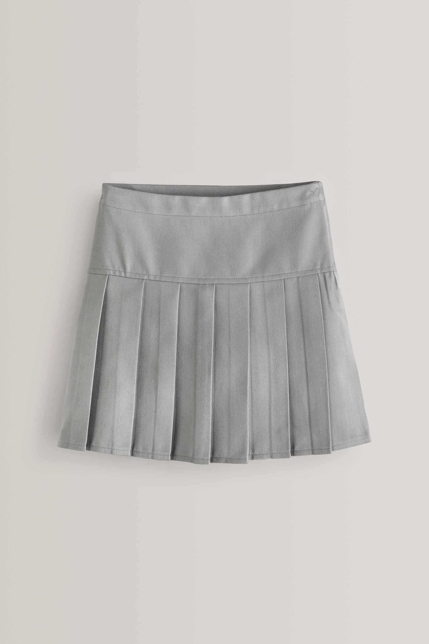 Light grey deals pleated skirt