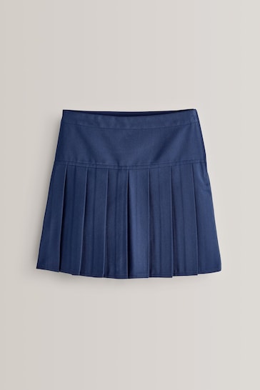 Royal Blue Regular Waist Pleat Skirts 2 Pack (3-16yrs)