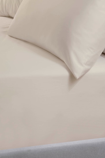 TLC Cream 5* 240 Thread Count Fitted Sheet