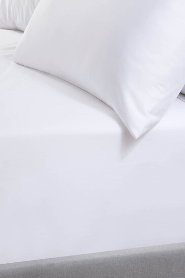 TLC White 5* 480 Thread Count Fitted Sheet