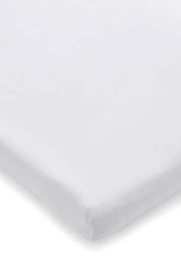 Martex Baby White Crib Fitted Sheet