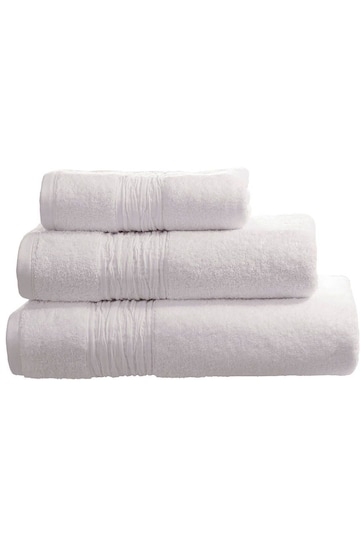 Lazy Linen White Turkish Cotton With Pure Washed Linen Insert Towel