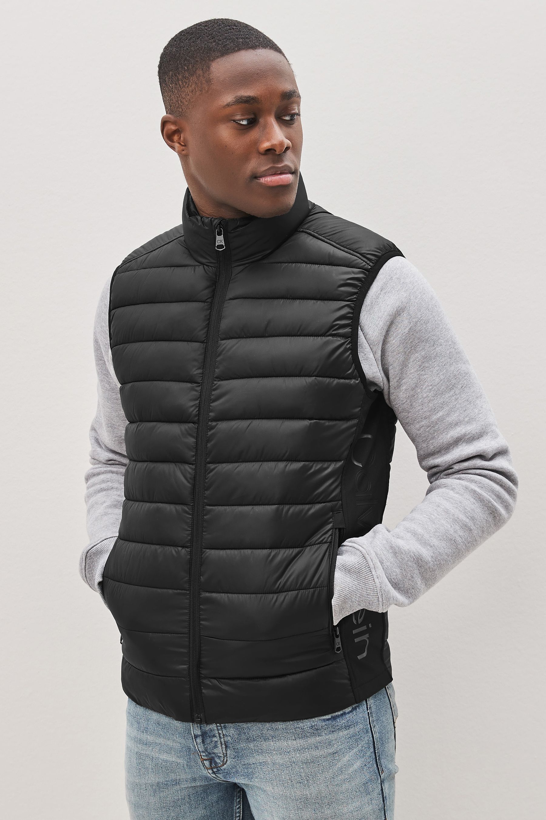 Black calvin klein vest hot sale