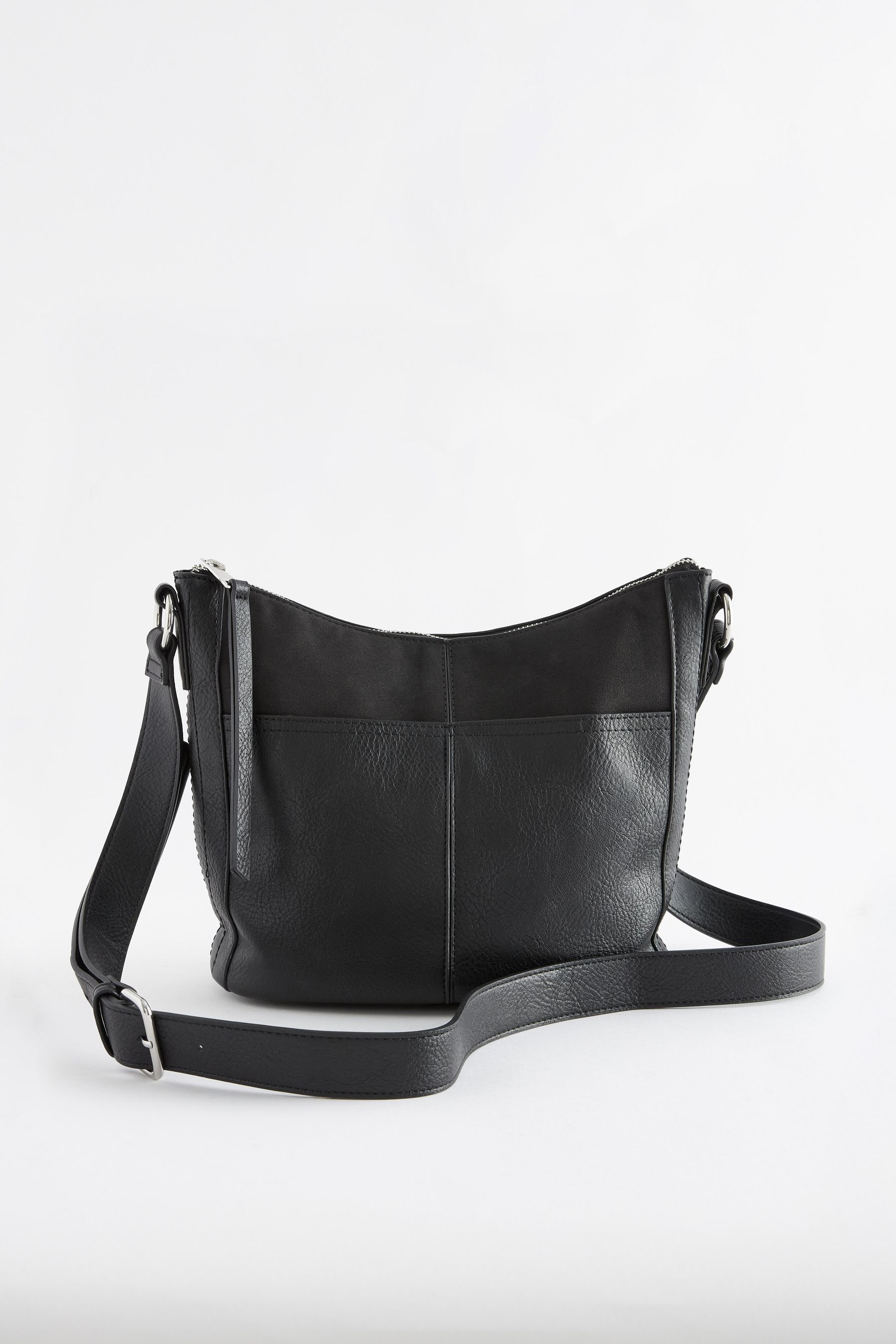 Black Casual Messenger Cross Body Bag