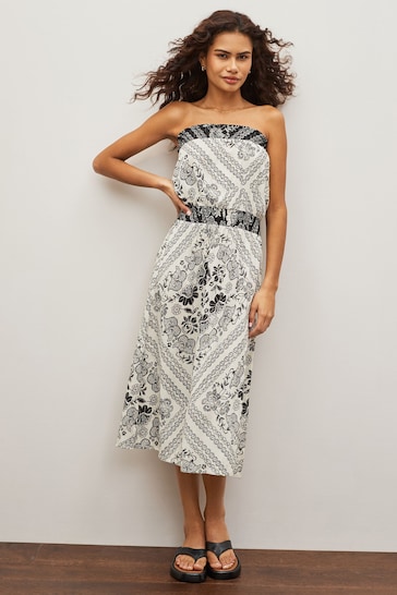 next.co.uk | Sparkle Bandeau Boobtube Midi Dress