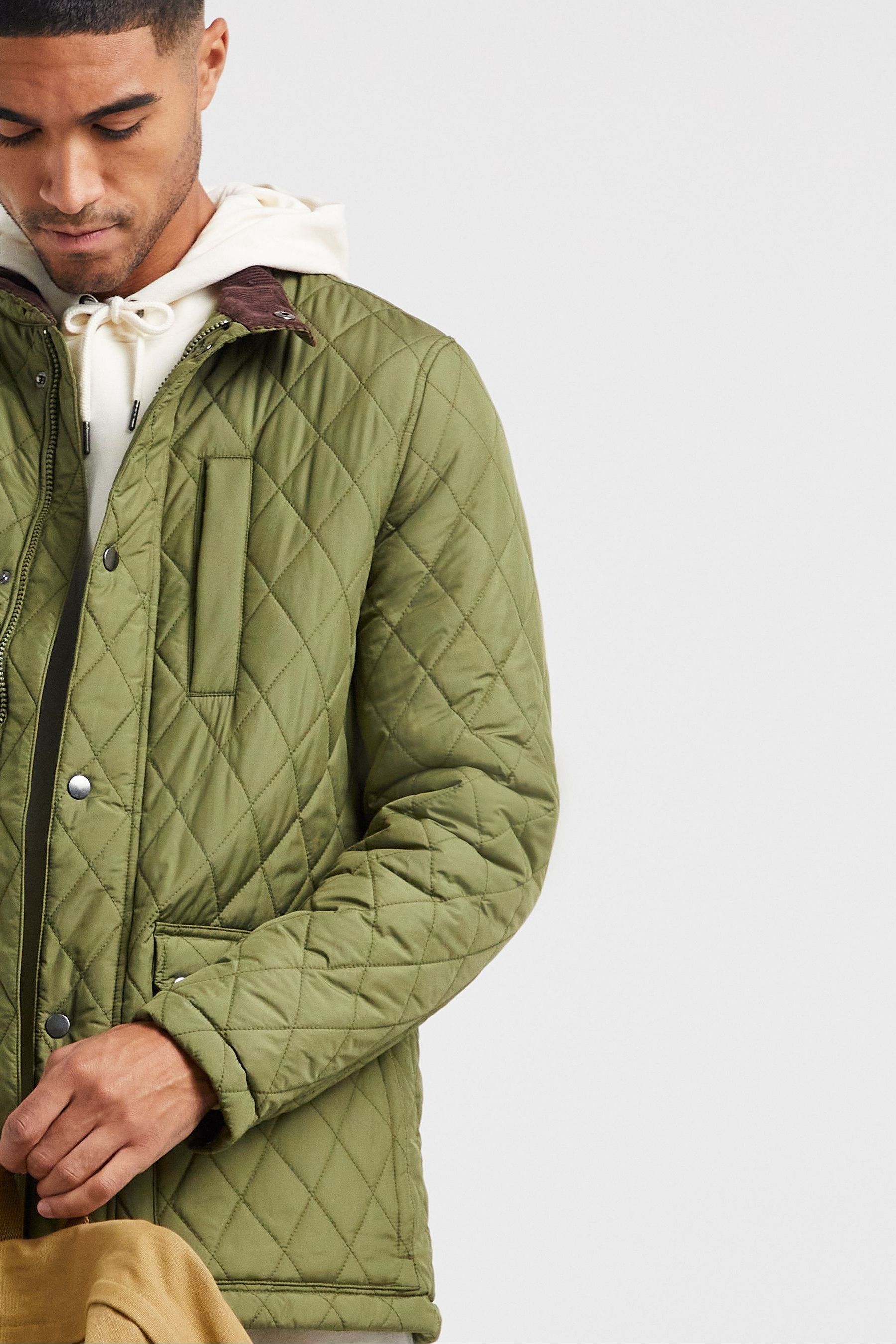 Buy Jacamo Green Quilted Jacket from the Next UK online shop