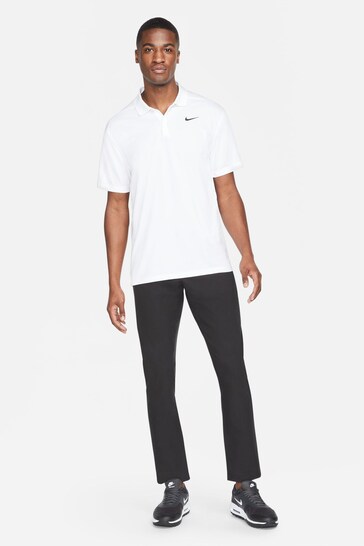 Nike White Dri-FIT Victory Golf Polo Shirt