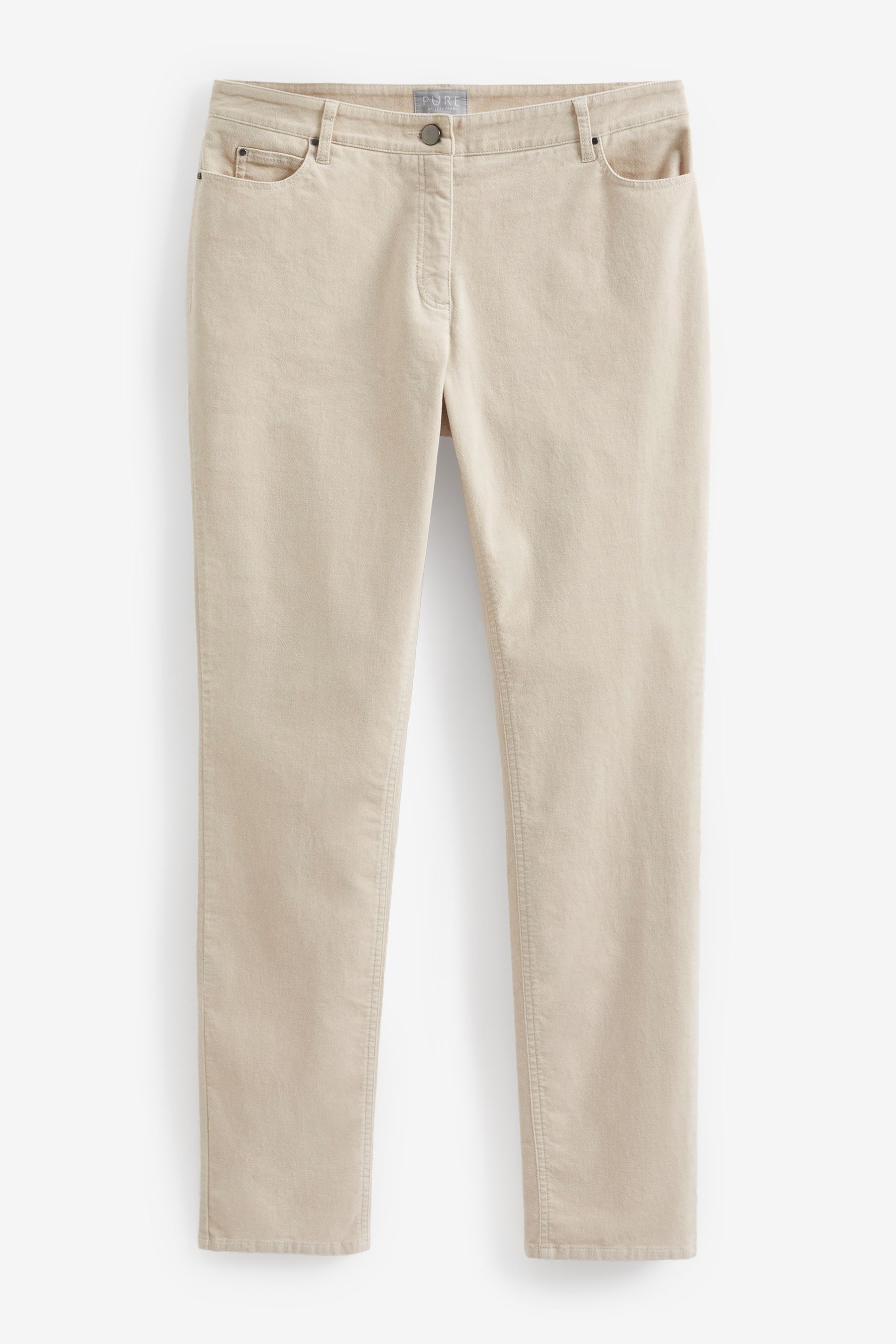 Buy Pure Collection Washed Cream Velvet Jeans from the Next UK