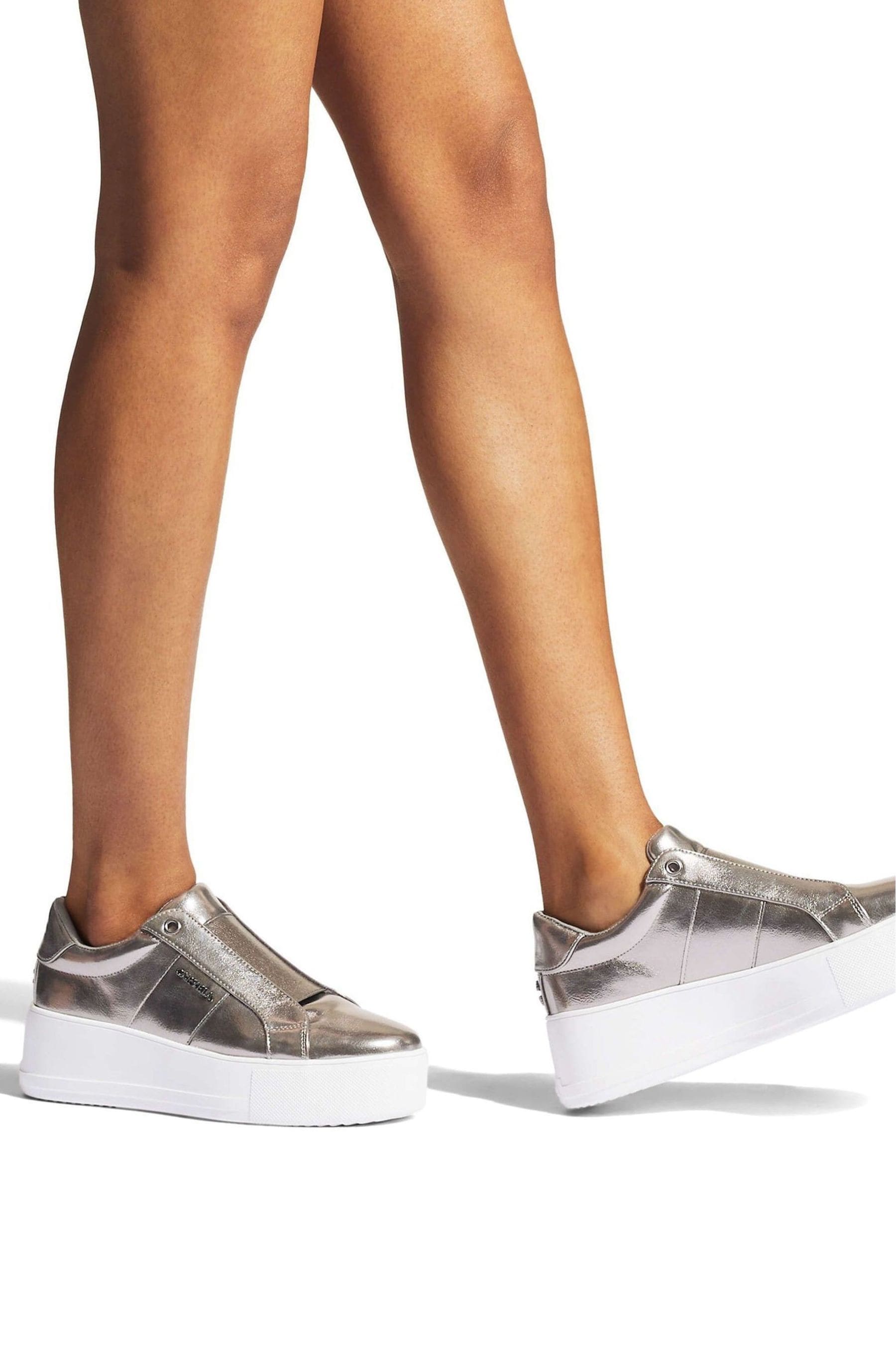 Carvela on sale metallic trainers