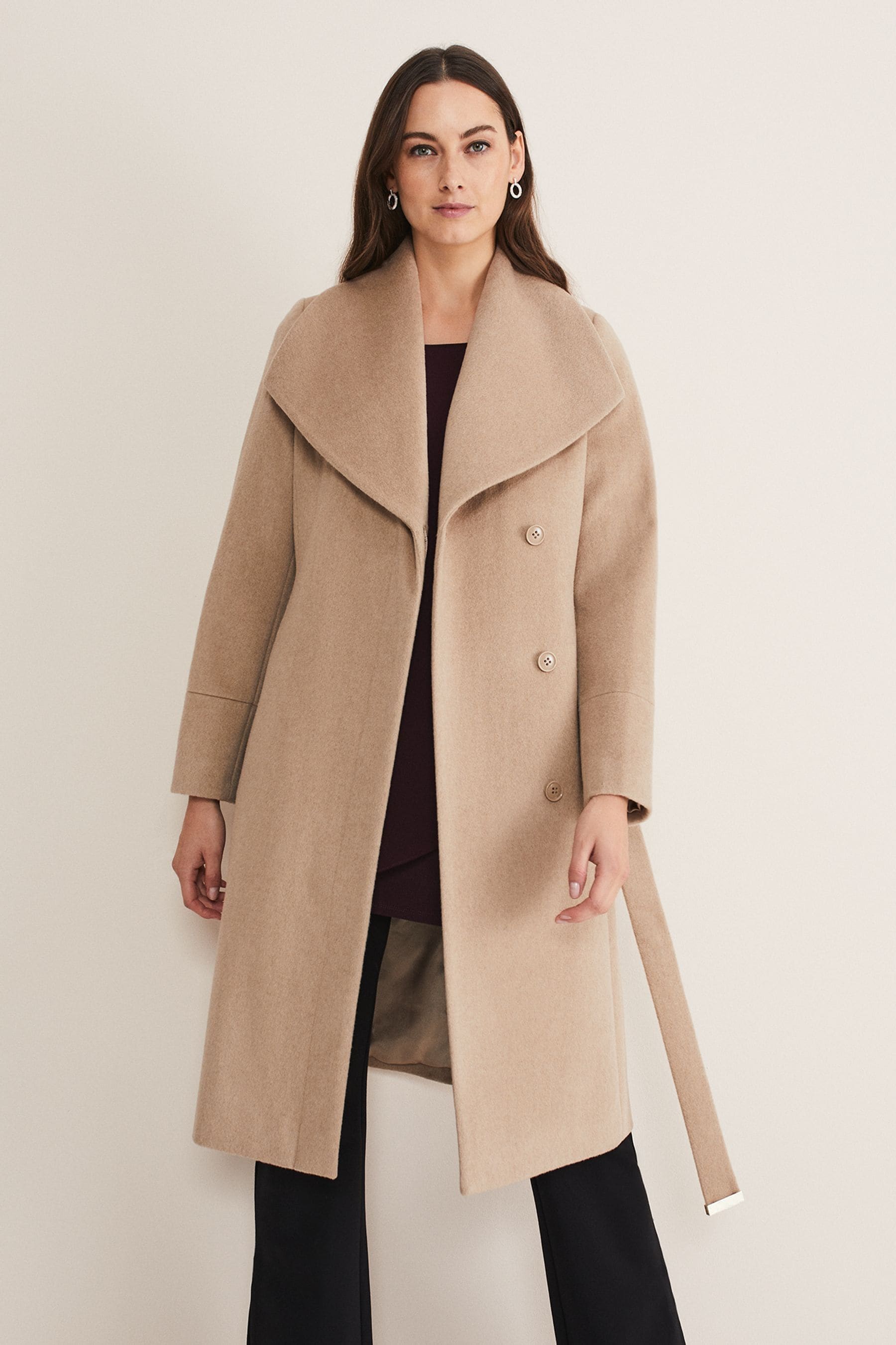 Buy Phase Eight Natural Nicci Wool Coat from the Next UK online shop