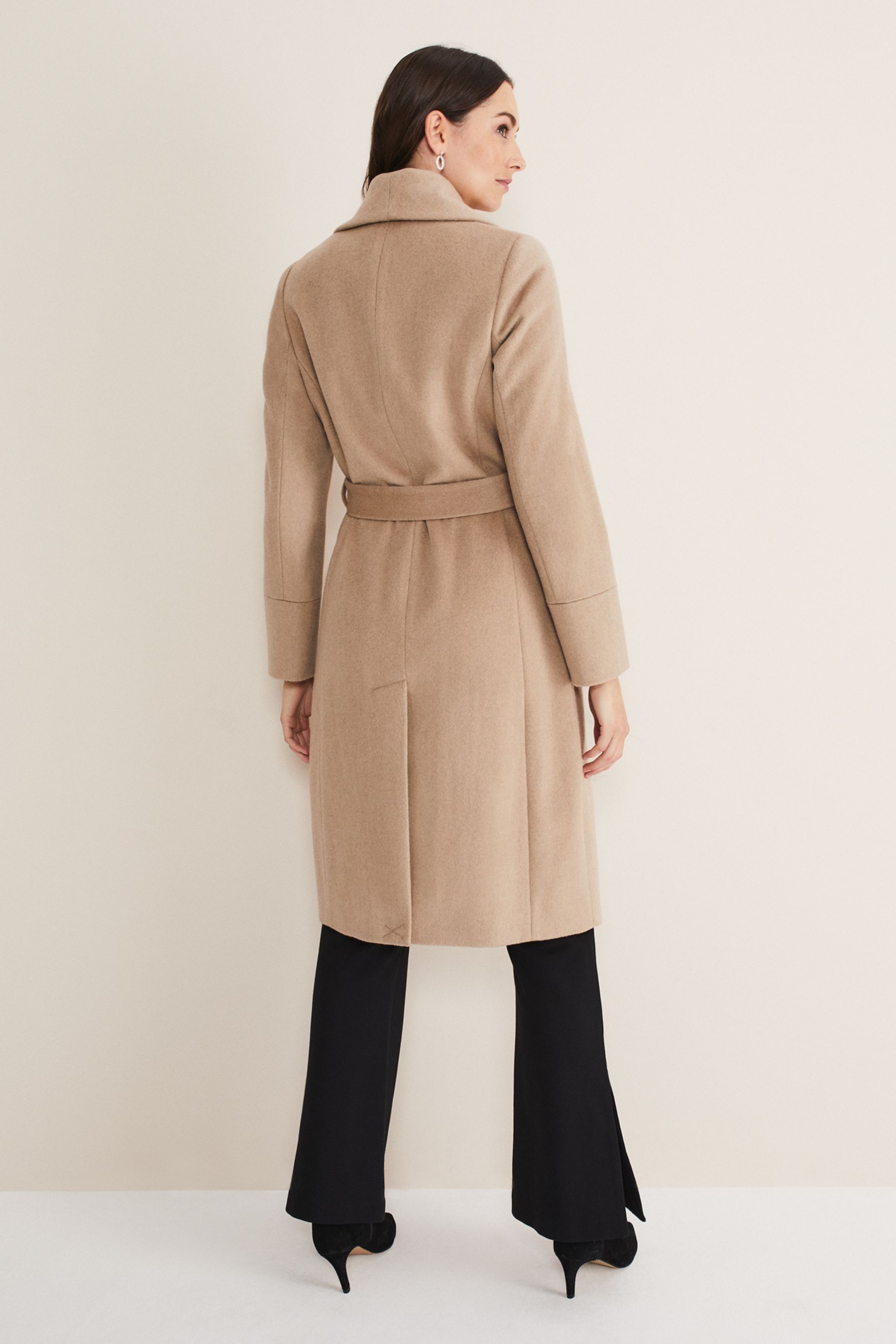 Phase eight nicci belted coat dark port sales