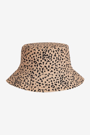 Brown Animal Print Bucket Hat (3mths-16yrs)