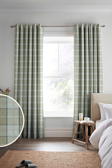 Laura Ashley Sage Alfriston Made To Measure Curtains