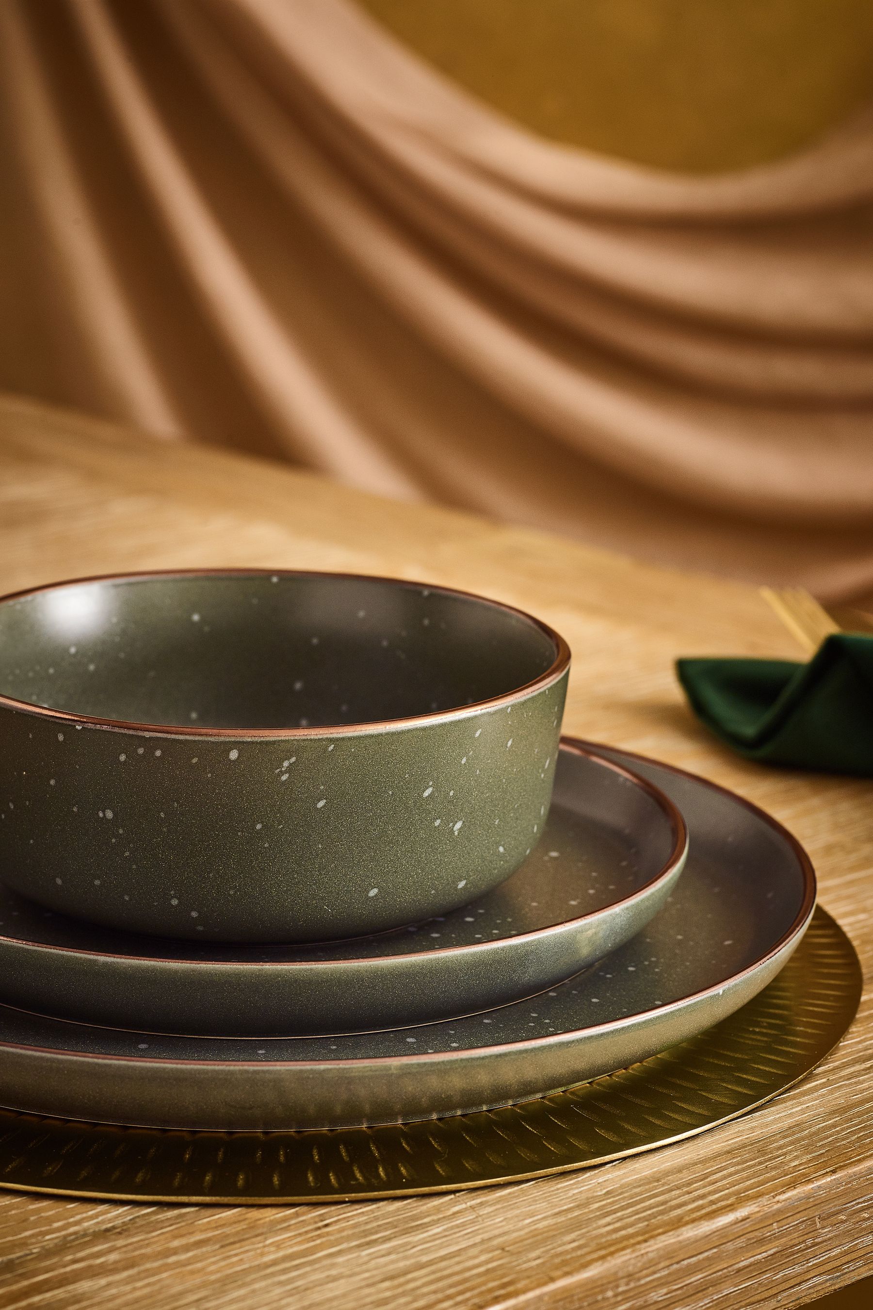 Buy 12 Piece Green Billington Dinner Set from the Next UK online shop